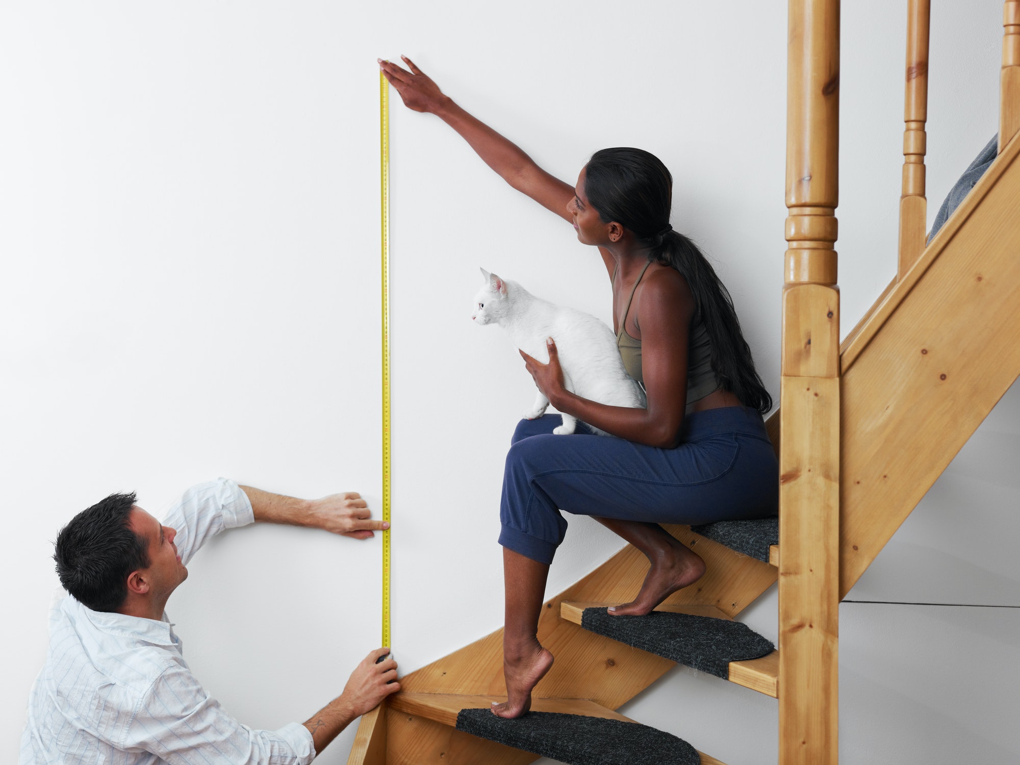 Man And Woman Doing Diy Work At Home